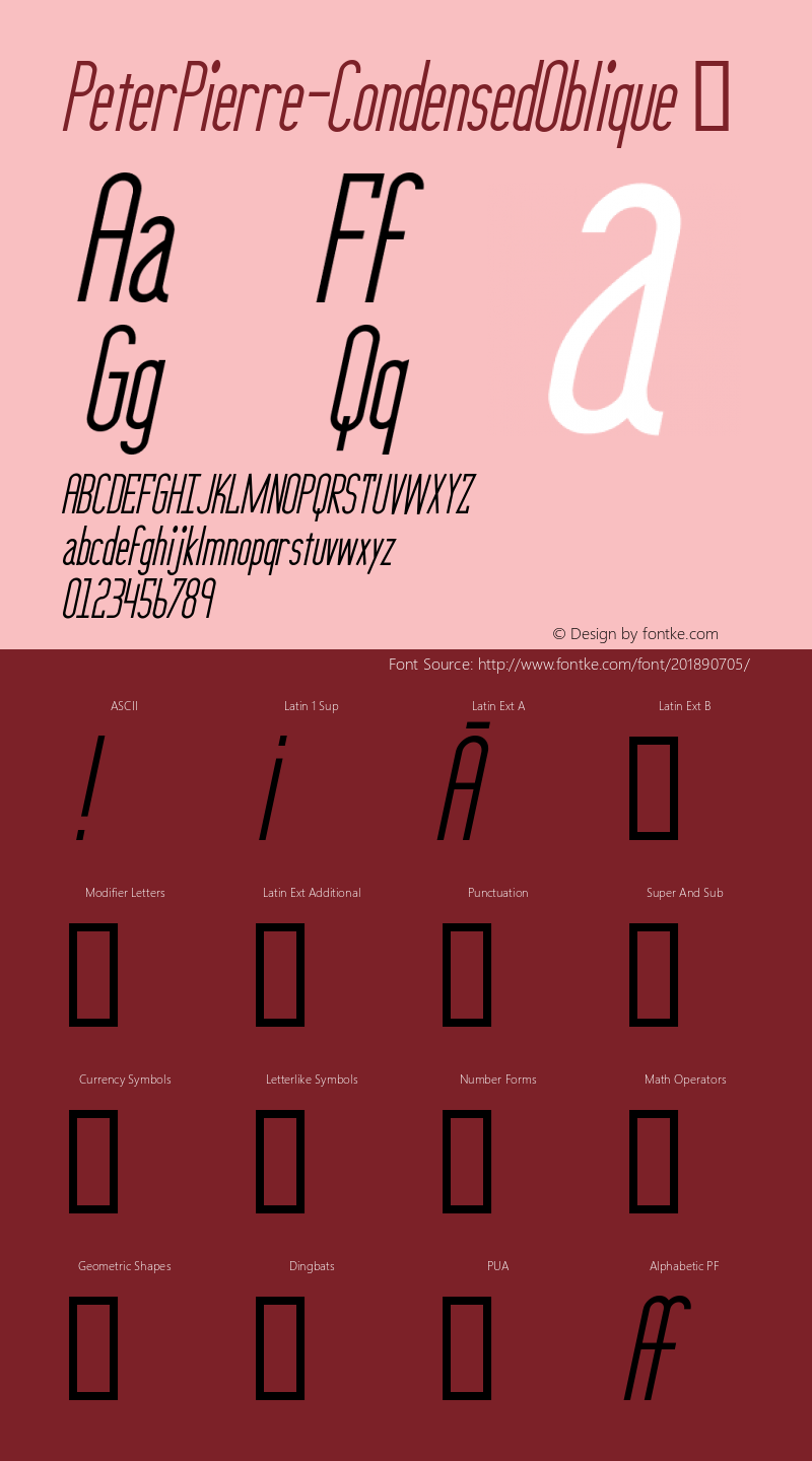 ☞PeterPierre-CondensedOblique Version 1.07 2021;com.myfonts.easy.ingrimayne.peter-pierre.condensed-oblique.wfkit2.version.5Fzi图片样张