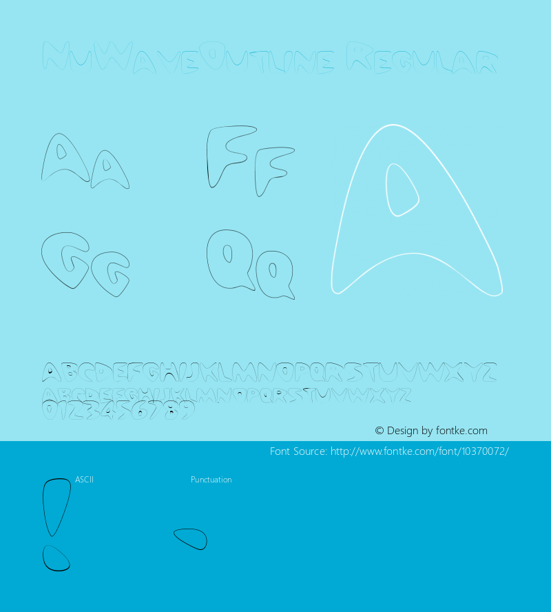 NuWaveOutline Regular Rev. 003.000 Font Sample