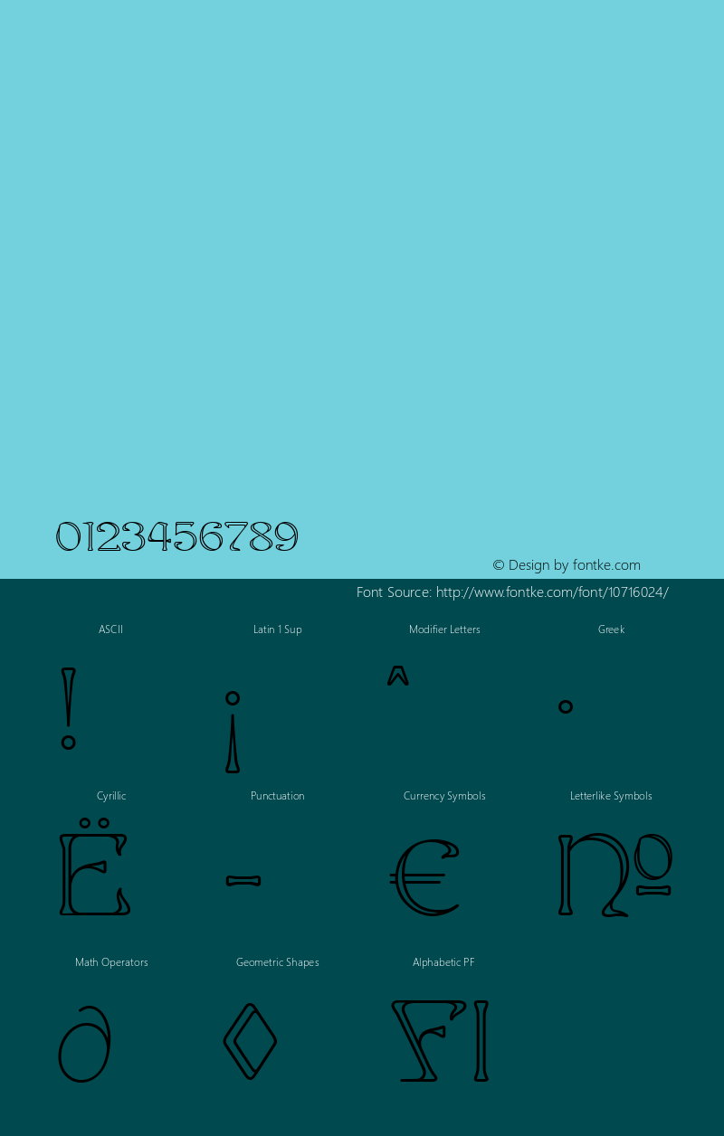 Edita Modern Regular Version 1.000 2010 initial release Font Sample