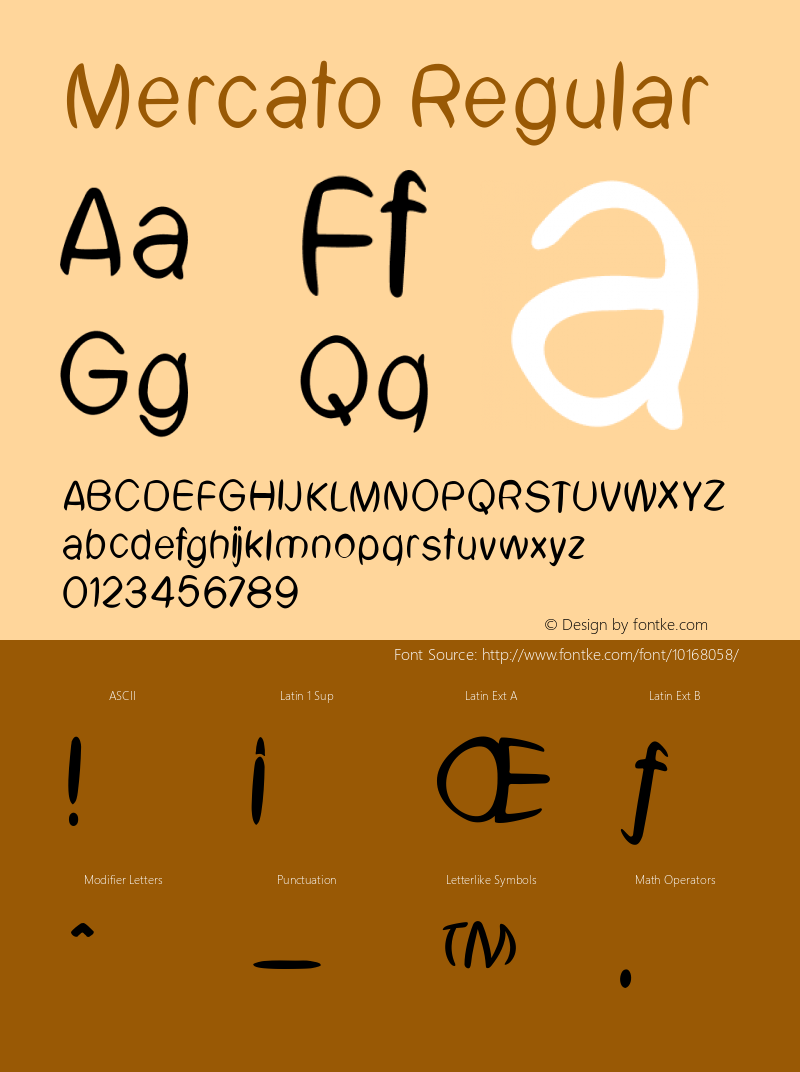 Mercato Regular 1.0 Font Sample