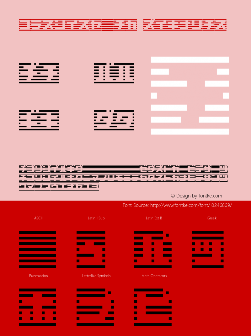 border7Kat Regular Macromedia Fontographer 4.1J 03.5.8 Font Sample