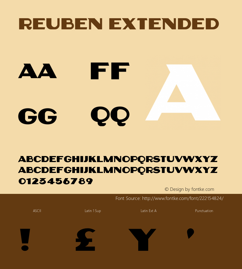 Reuben Extended Version 1.005;Fontself Maker 3.5.7图片样张