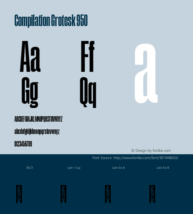 Compilation Grotesk 950 Version 1.000图片样张