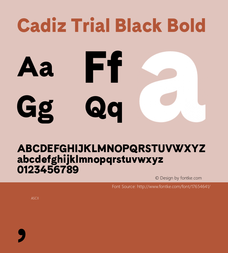 Cadiz Trial Black Bold Version 12.000;PS 012.000;hotconv 1.0.88;makeotf.lib2.5.64775 Font Sample