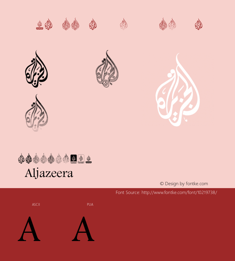 Aljazeera Logos Regular 26.12.2005 Font Sample