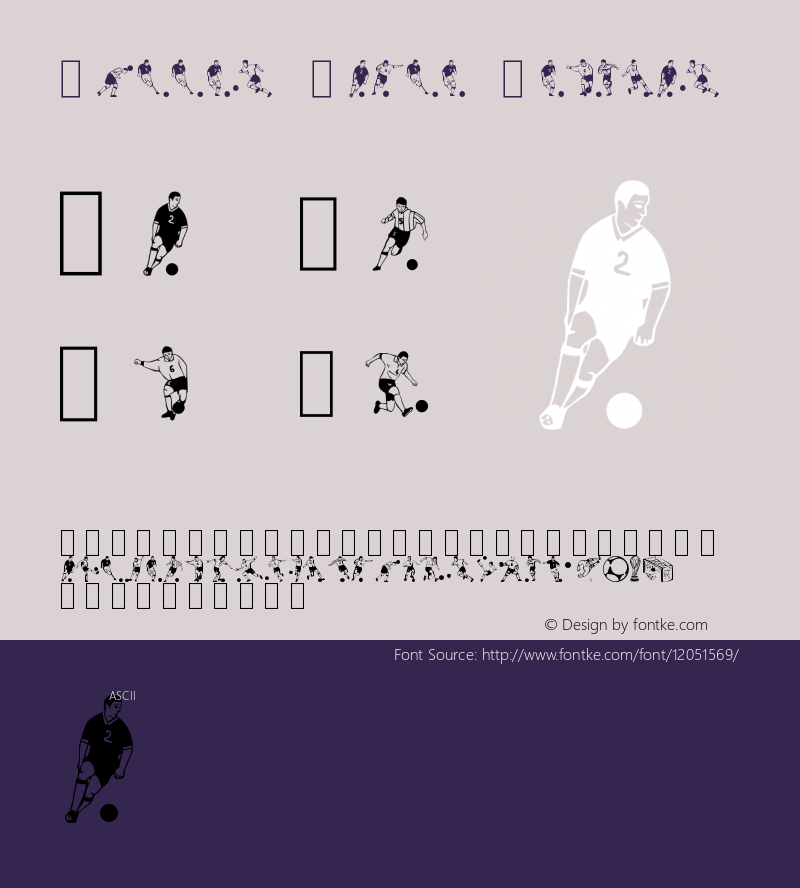 Soccer Dance Regular Version 1.0 Font Sample