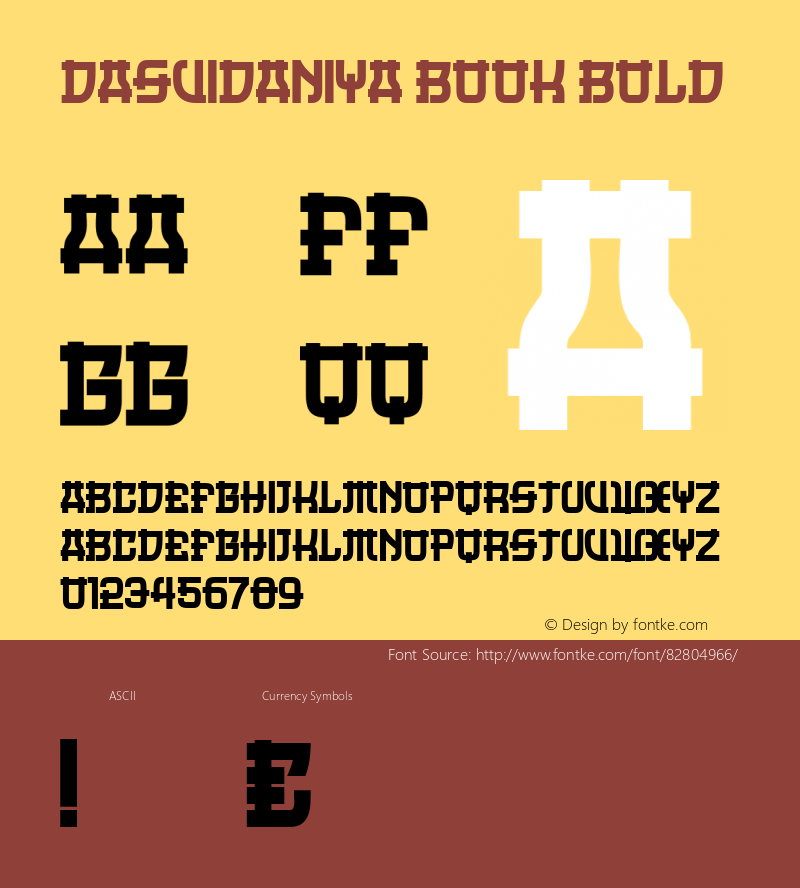 Dasvidaniya Book Bold Version 1.000 Font Sample