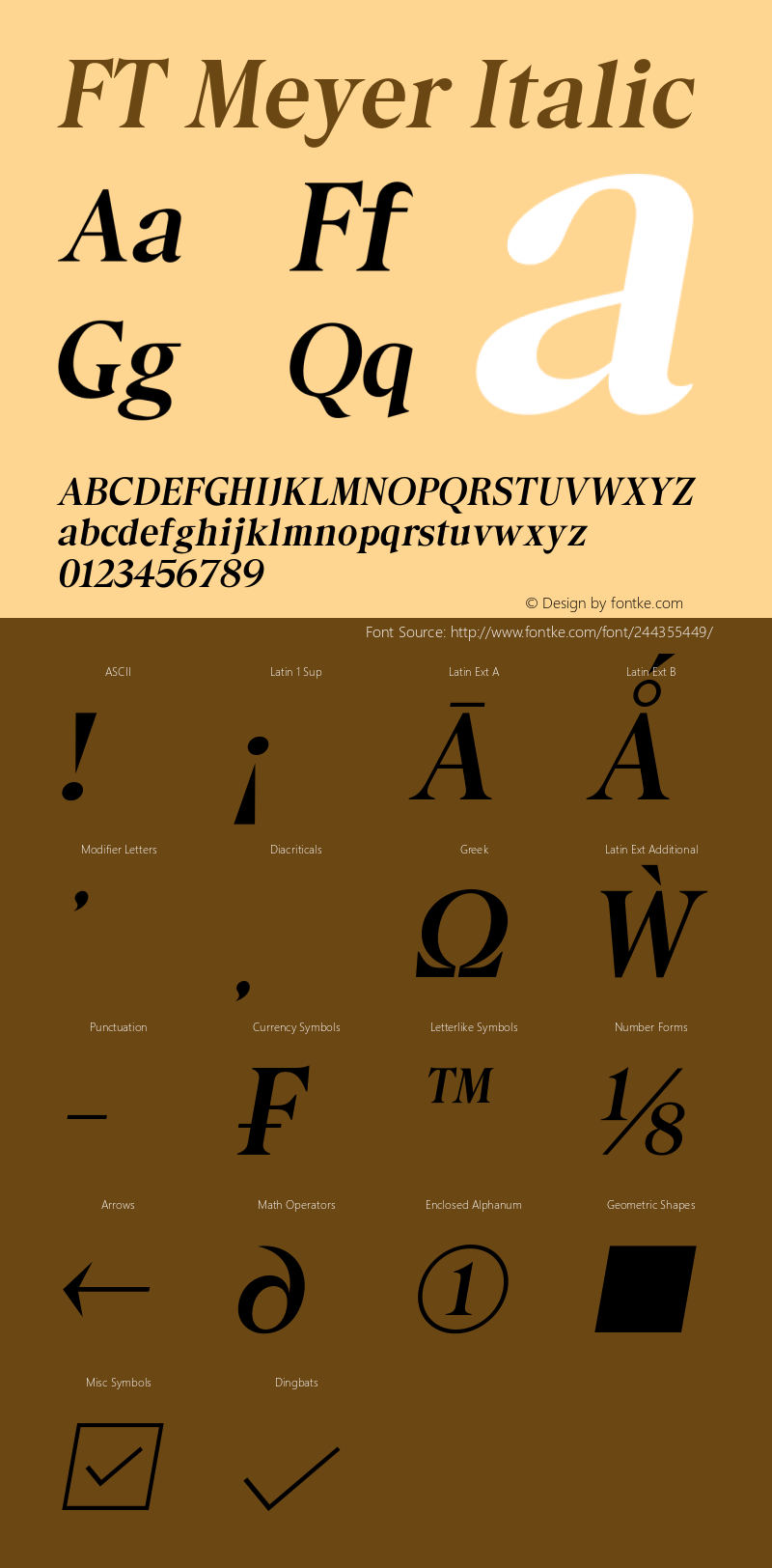 FT Meyer Regular Italic Version 1.000;Glyphs 3.1.2 (3151)图片样张