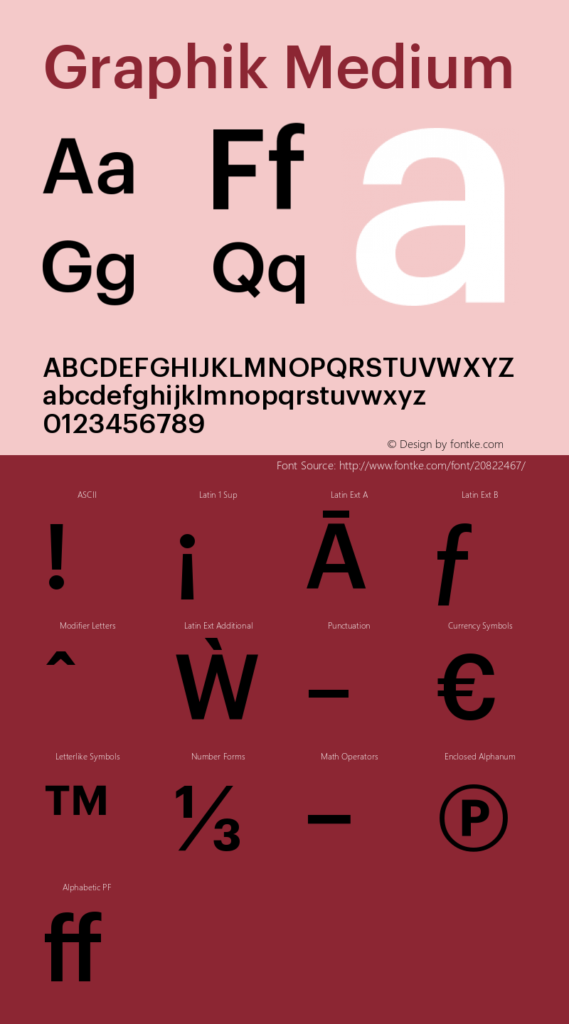 Graphik-Medium Version 1.001;PS 001.001;hotconv 1.0.57;makeotf.lib2.0.21895 Font Sample