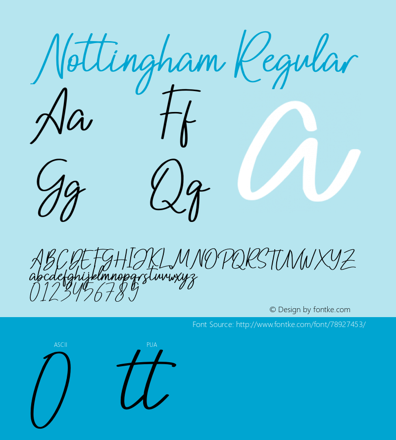 Nottingham Version 1.00;November 2, 2019;FontCreator 11.5.0.2430 32-bit Font Sample