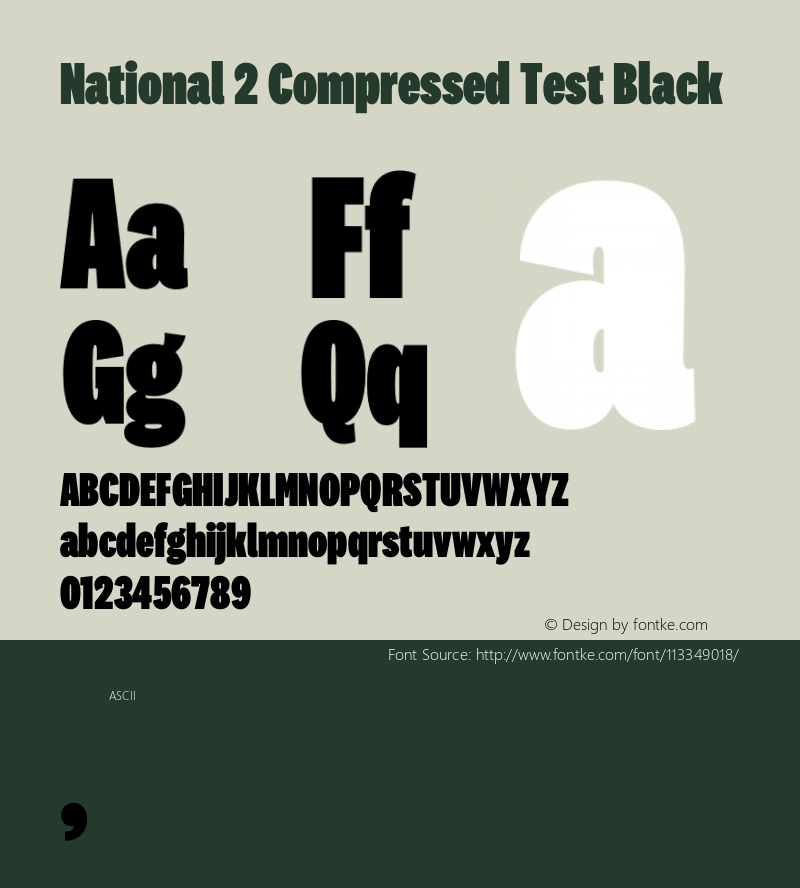 National2Comp-BlackTest Version 1.004;hotconv 1.0.116;makeotfexe 2.5.65601;0 Font Sample