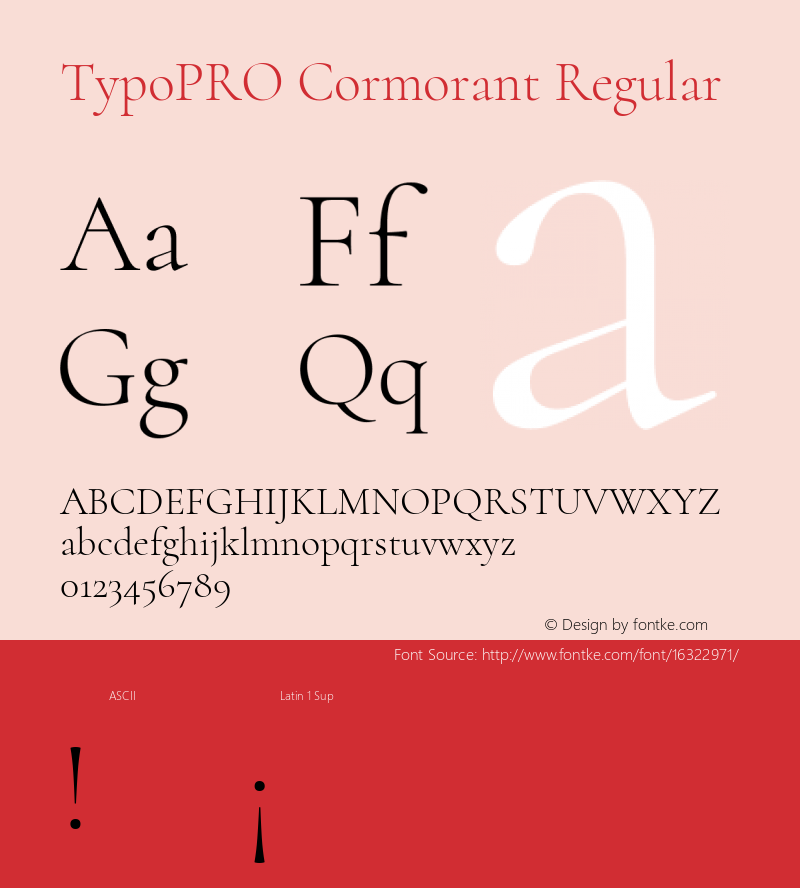 TypoPRO Cormorant Regular Version 2.001 Font Sample