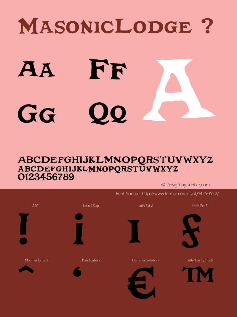 MasonicLodge ? 1.000;com.myfonts.schizotype.masonic-lodge.regular.wfkit2.3ocR Font Sample