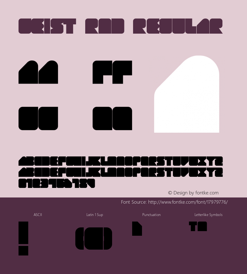 GEIST RND Regular Version 1.000 2006 initial release Font Sample