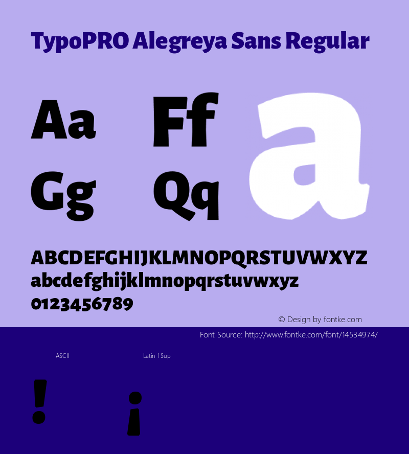 TypoPRO Alegreya Sans Regular Version 1.000;PS 001.000;hotconv 1.0.70;makeotf.lib2.5.58329 DEVELOPMENT Font Sample