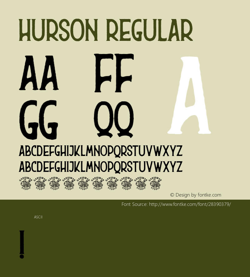 Hurson  Font Sample