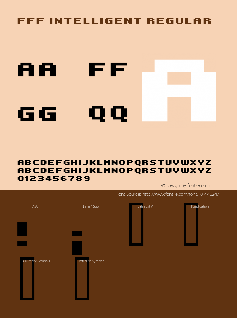 FFF Intelligent Regular 1.8 Font Sample