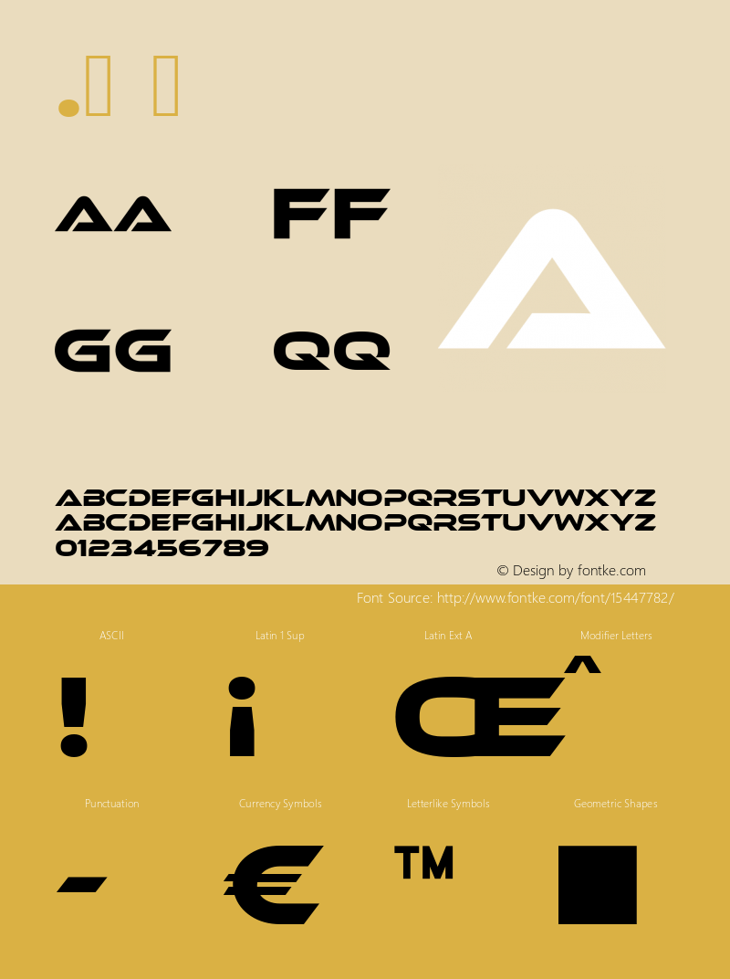 .  Version 4.003 Font Sample