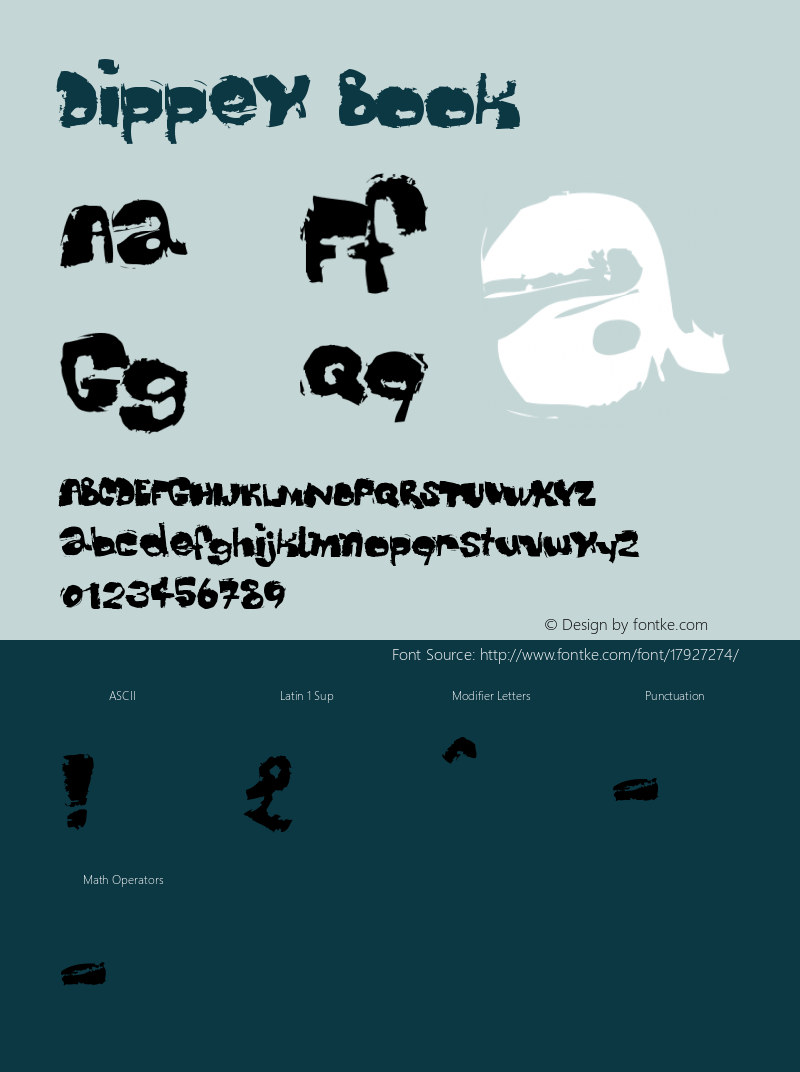 Dippex Book Version Macromedia Fontograp Font Sample