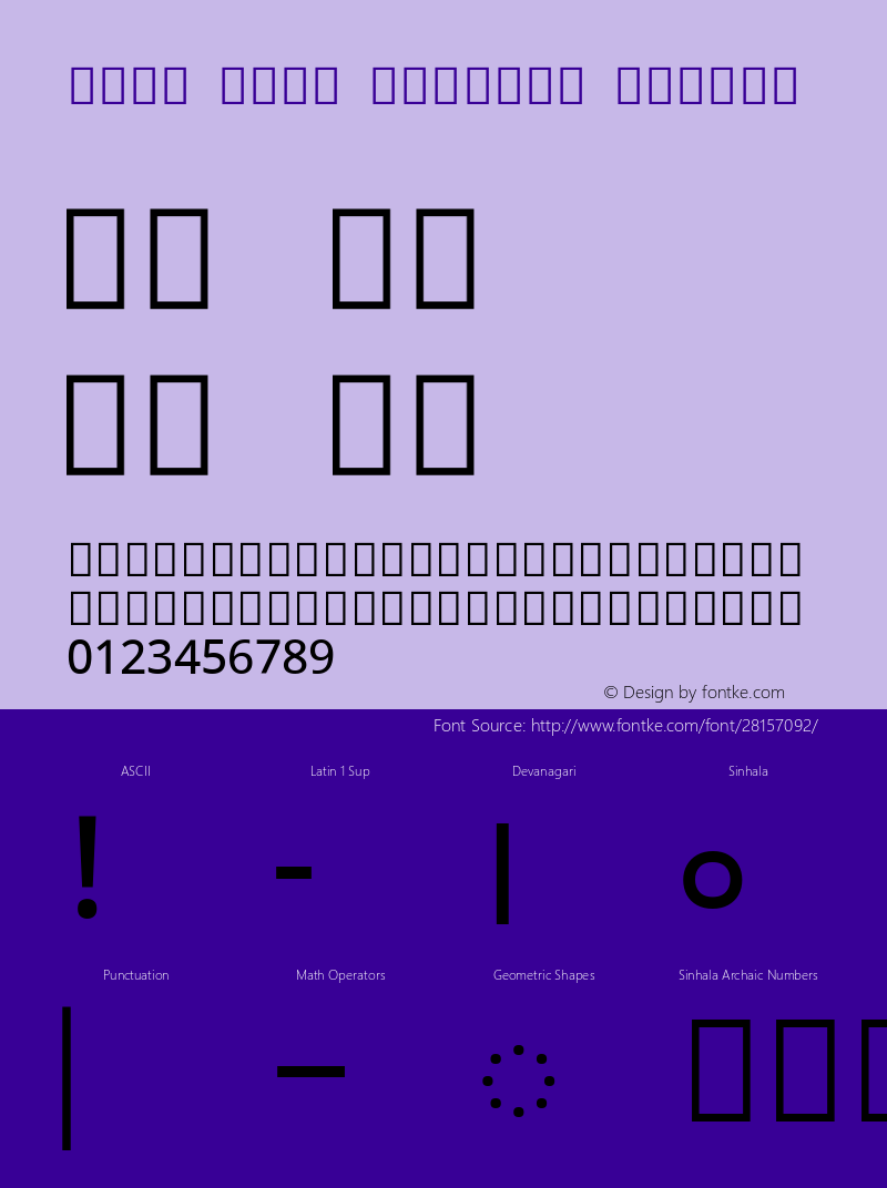 Noto Sans Sinhala Medium Version 2.000;GOOG;noto-source:20181019:f8f3770;ttfautohint (v1.8.2) Font Sample