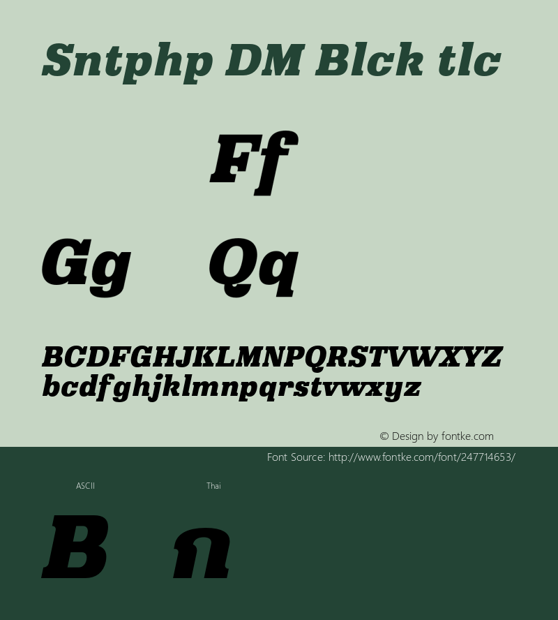 Santiphap DEMO Black Italic Version 1.001;Glyphs 3.1.2 (3151)图片样张