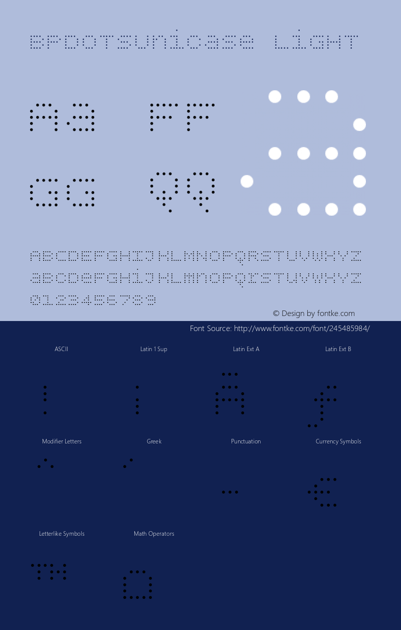 BPdotsUnicase-Light Version 1.000图片样张