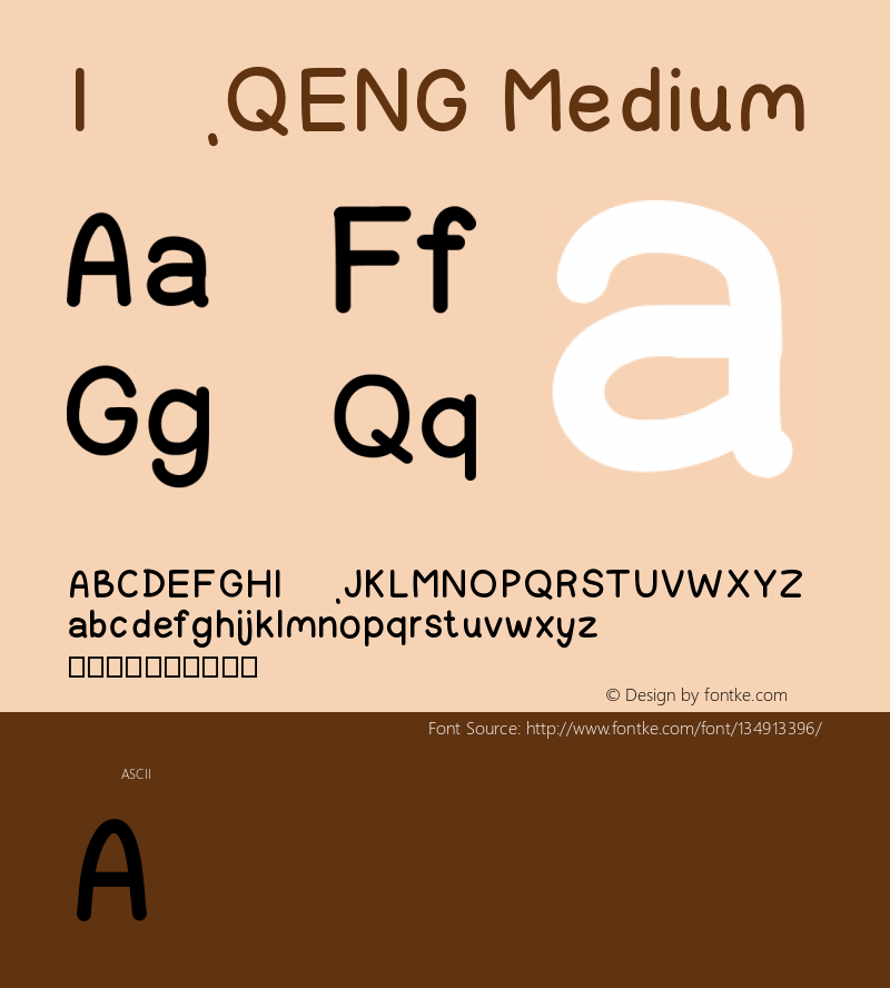 IQENG Version 001.000 Font Sample