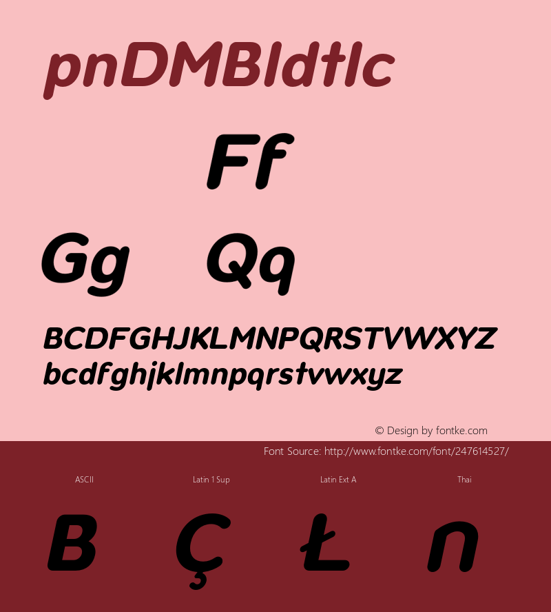 Opun DEMO Bold Italic Version 1.04图片样张