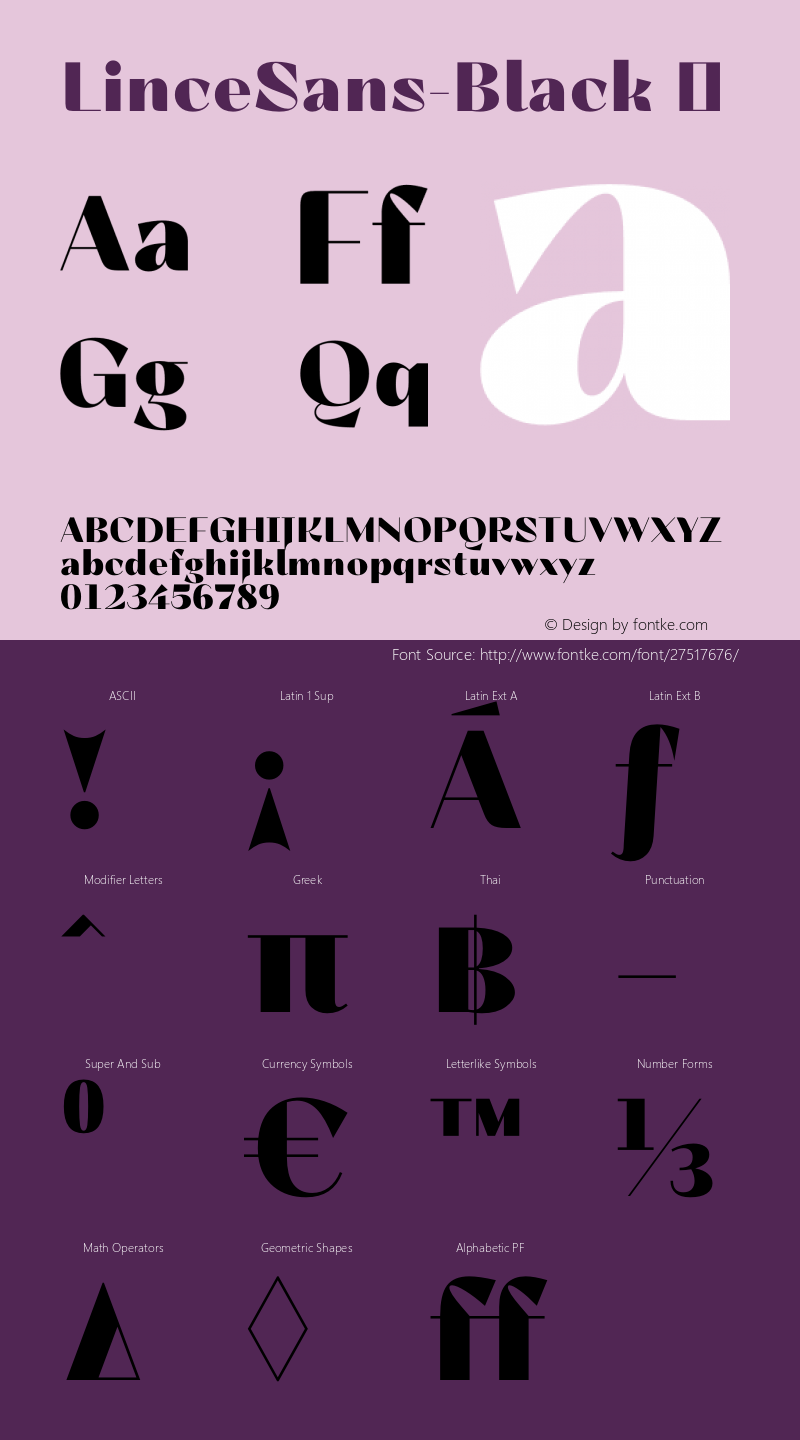 ☞LinceSans-Black Version 1.000;com.myfonts.easy.typomancer.lince.sans-black.wfkit2.version.4org Font Sample