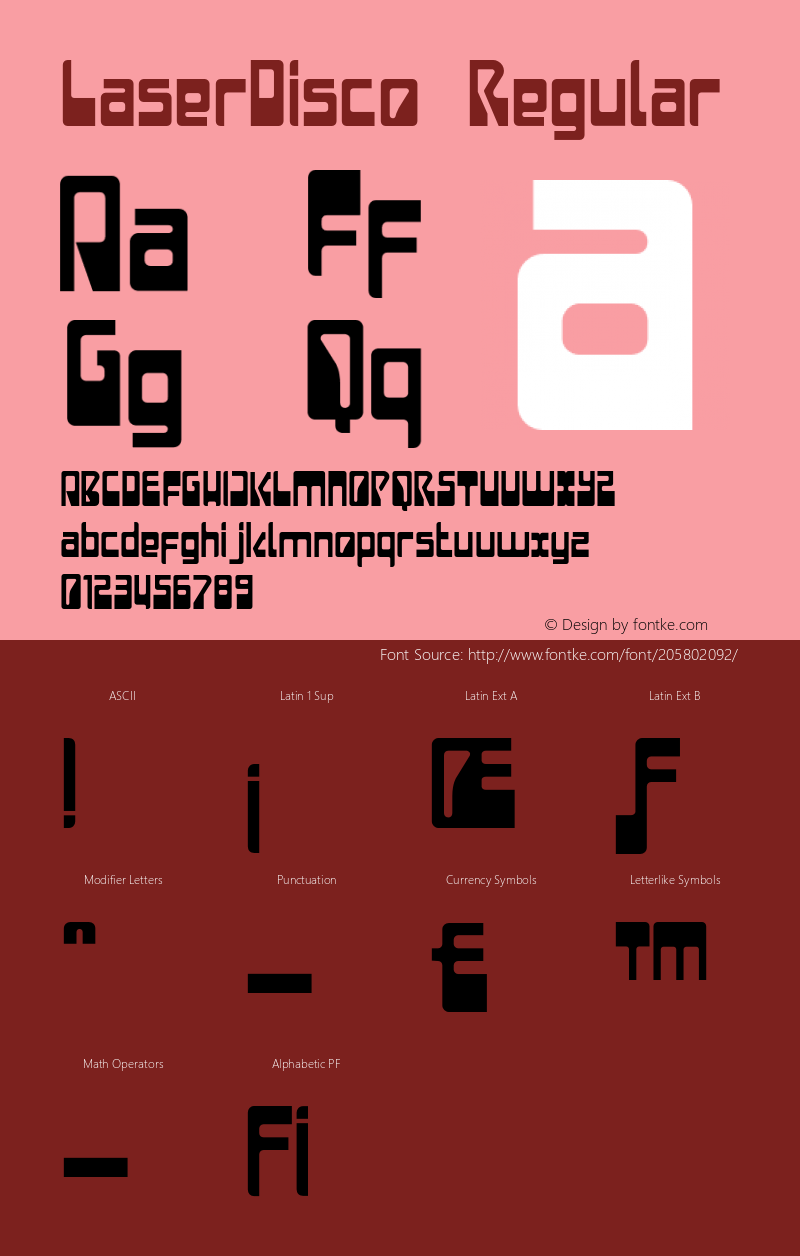 LaserDisco Plain Version 1.000;PS 001.000;hotconv 1.0.38图片样张