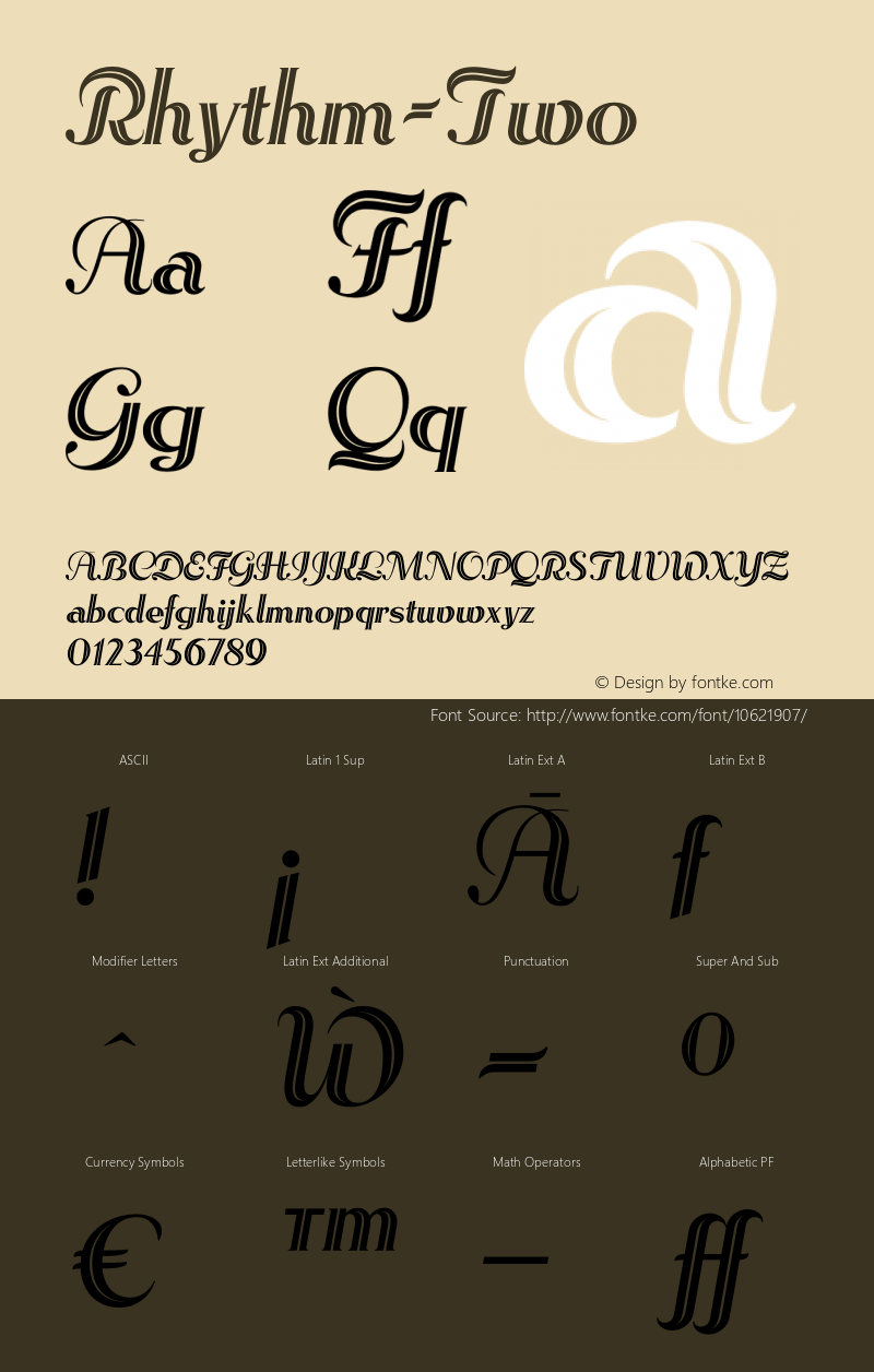 Rhythm-Two ☞ Version 1.001;com.myfonts.positype.rhythm.two.wfkit2.3Ba3 Font Sample