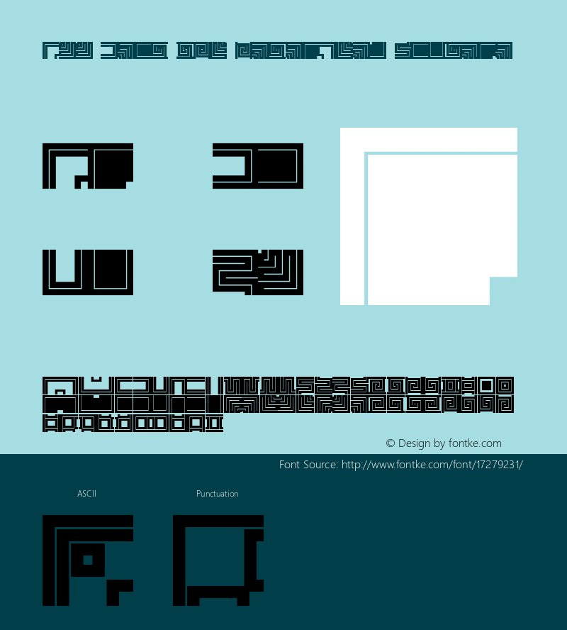 Ann Fret Two UltraBold Regular Version 4.10 Font Sample