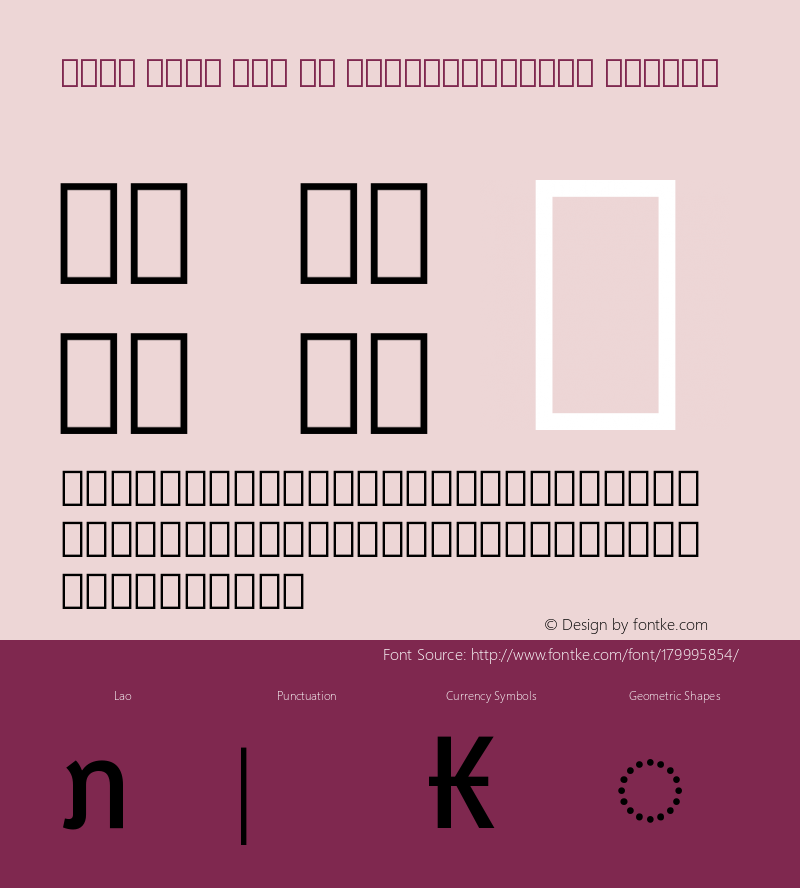 Noto Sans Lao UI SemiCondensed Medium Version 2.000图片样张