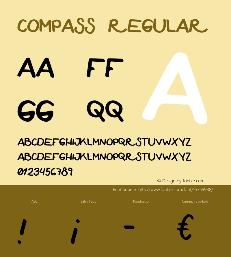 Compass Regular 1.001 Font Sample