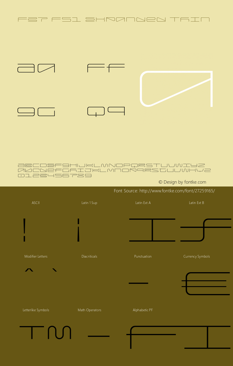 F37 F51 Expanded Thin Version 1.000;PS 001.000;hotconv 1.0.88;makeotf.lib2.5.64775 Font Sample