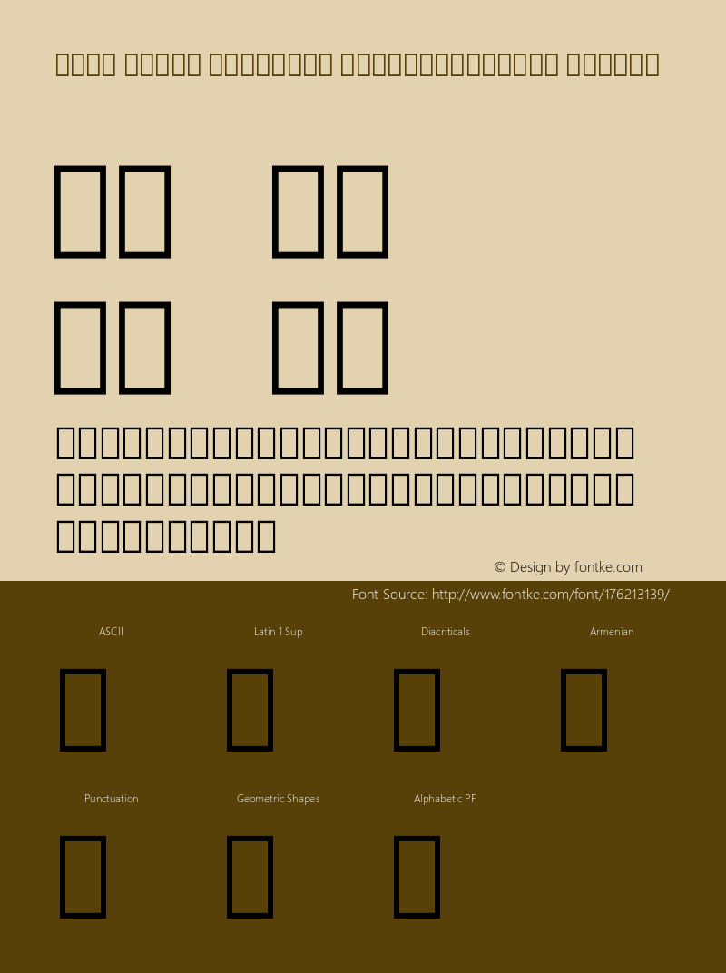 Noto Serif Armenian ExtraCondensed Medium Version 2.005图片样张