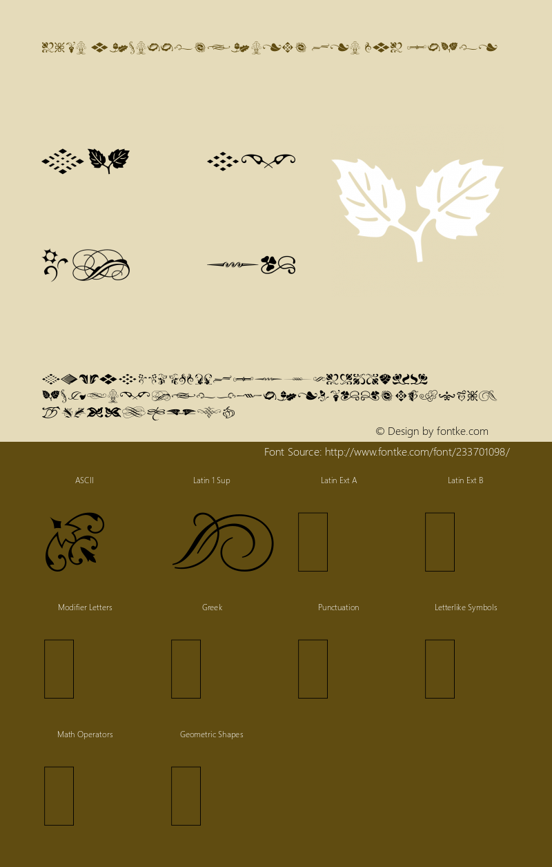 Type Embellishments One LET Plain:1.0 1.0图片样张