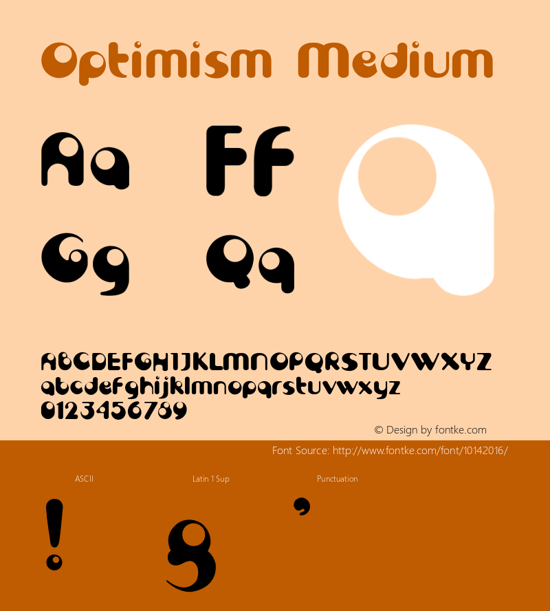 Optimism Medium 001.000 Font Sample