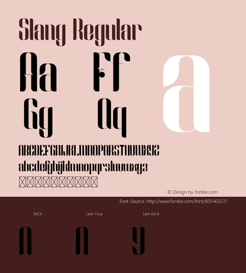 Slang Version 1.002;Fontself Maker 3.5.0 Font Sample