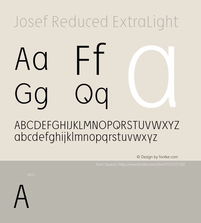 JosefRed-ExtraLight Version 1.007图片样张