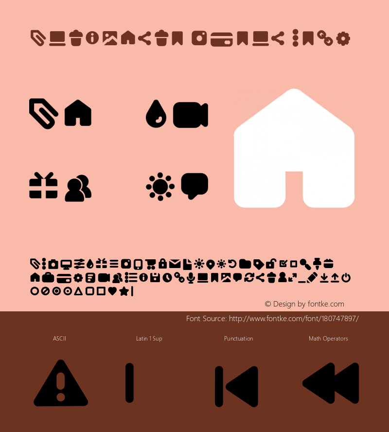 AntipastoIcons-Bold Version 1.000 | wf jerry图片样张