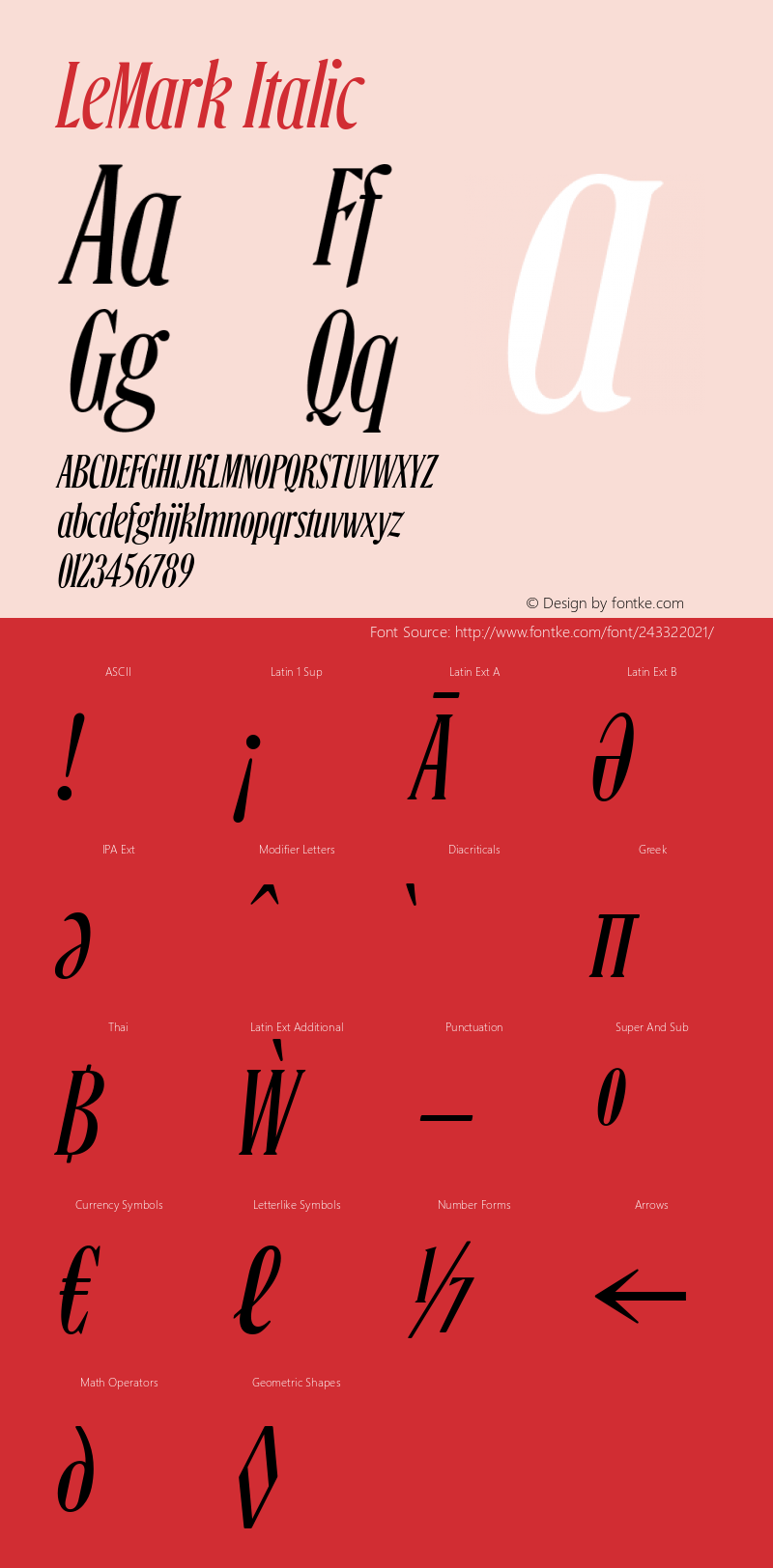 LeMark Italic Version 1.000图片样张