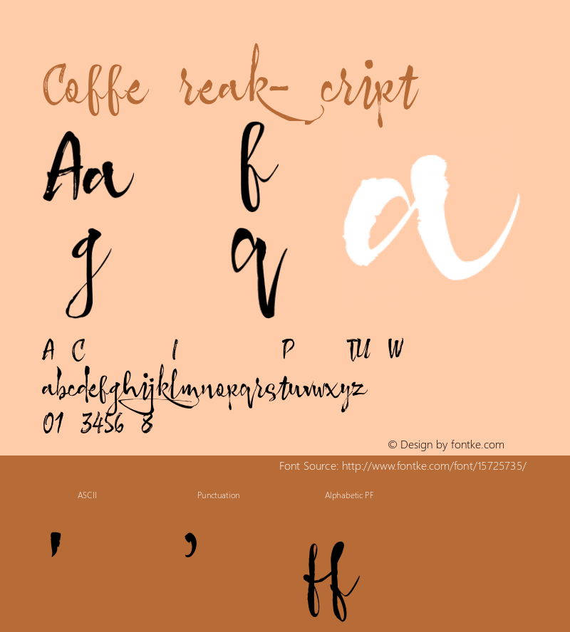 CoffeBreak-Script2 ☞ 1.000;com.myfonts.easy.andinistas.coffeebreak.script2.wfkit2.version.4tx2 Font Sample