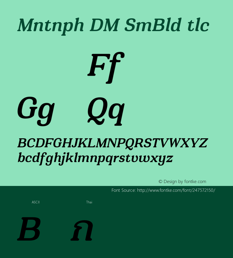 Montnapha DEMO SemiBold Italic Version 1.000;Glyphs 3.1.2 (3151)图片样张