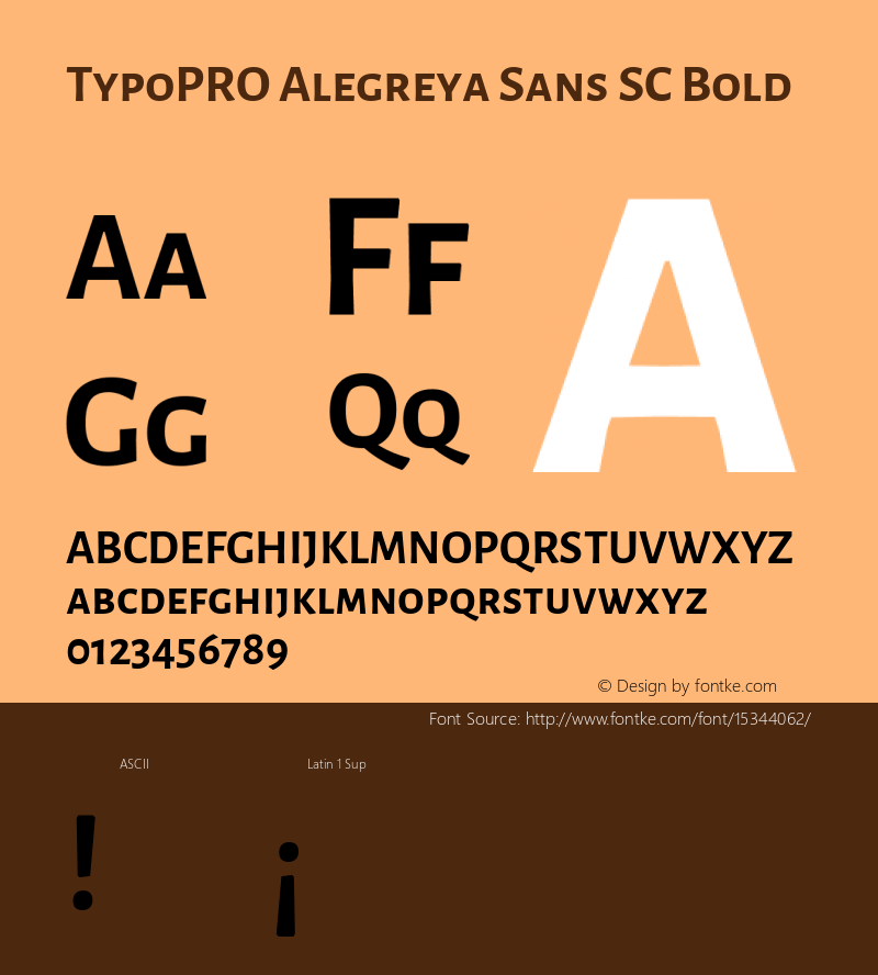 TypoPRO Alegreya Sans SC Bold Version 1.000;PS 001.000;hotconv 1.0.70;makeotf.lib2.5.58329 DEVELOPMENT Font Sample