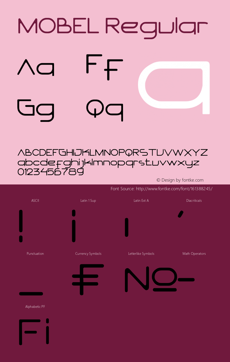 MOBEL Version 1.00;May 27, 2021;FontCreator 13.0.0.2683 32-bit Font Sample