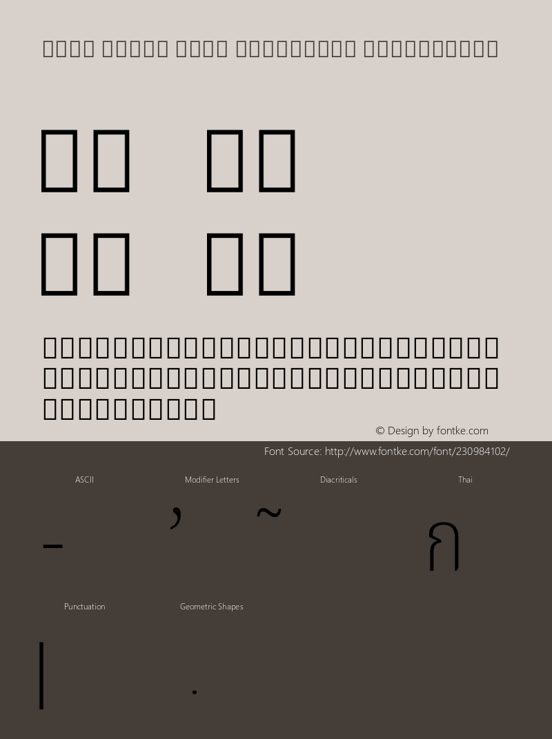 Noto Serif Thai Condensed ExtraLight Version 2.000; ttfautohint (v1.8) -l 8 -r 50 -G 200 -x 14 -D thai -f none -a qsq -X 