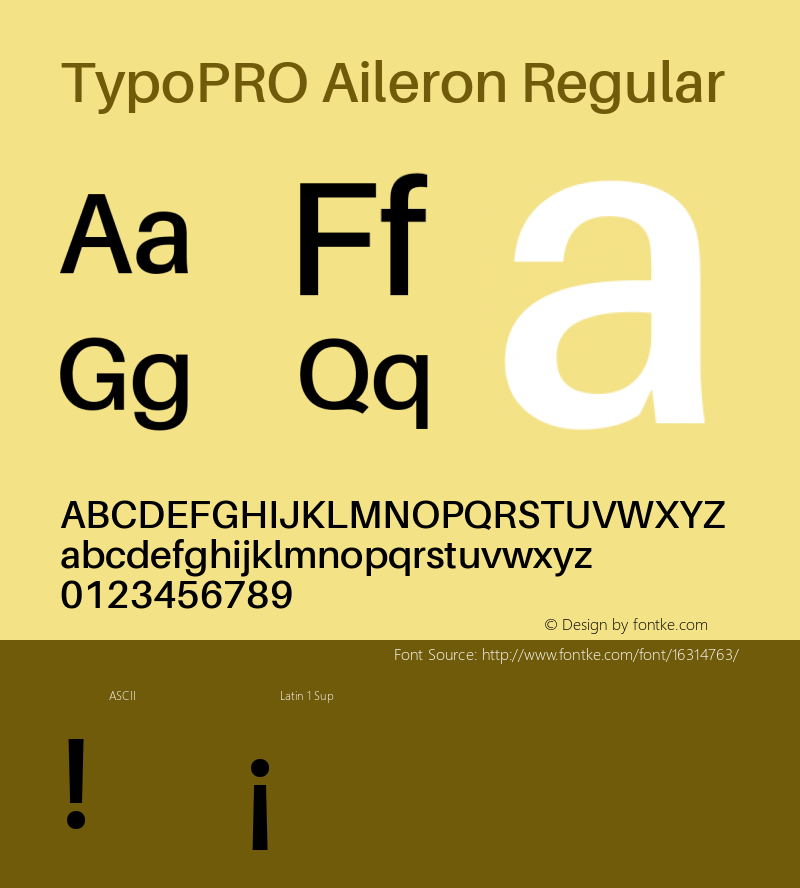 TypoPRO Aileron Regular Version 1.102;PS 001.102;hotconv 1.0.70;makeotf.lib2.5.58329 Font Sample