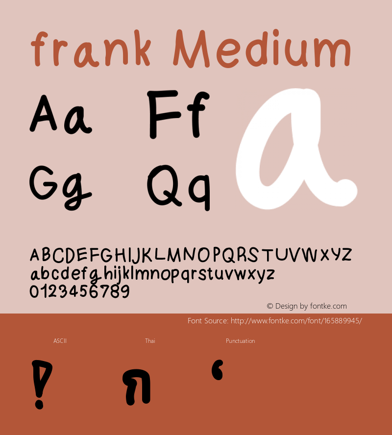 frank Version 001.000 Font Sample