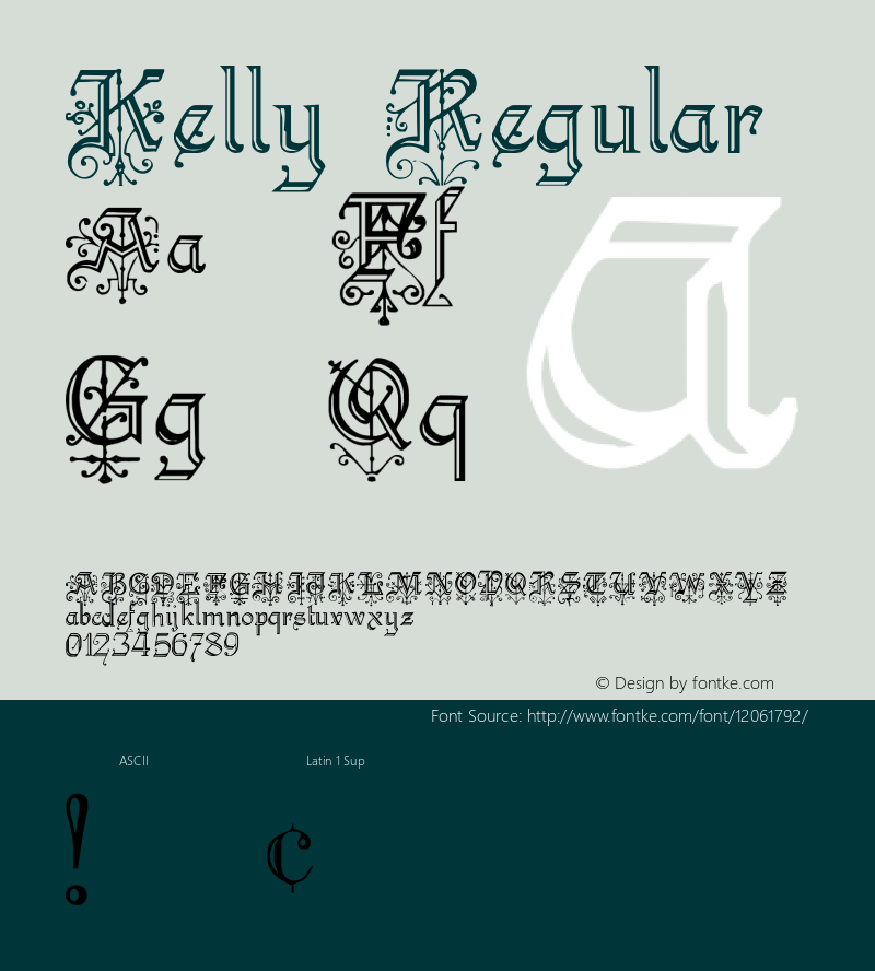 Kelly Regular 001.000 Font Sample